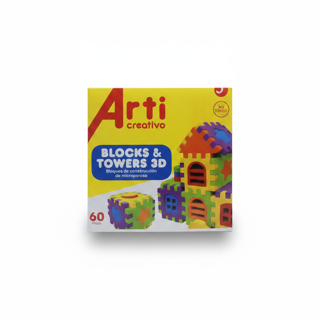 BLOCKS TOWERS 3D X 60 ARTI