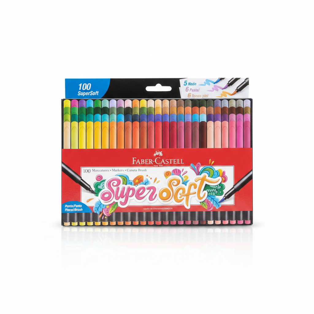 PLUMONES SUPER SOFT X 100 FABER CASTELL