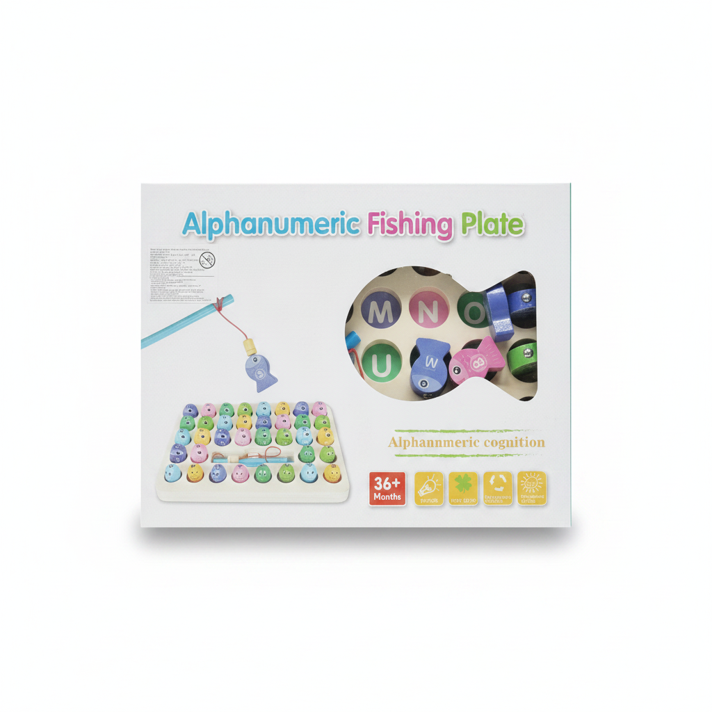 ALPHANUMERIC FISHING PLATE PESCA ABC