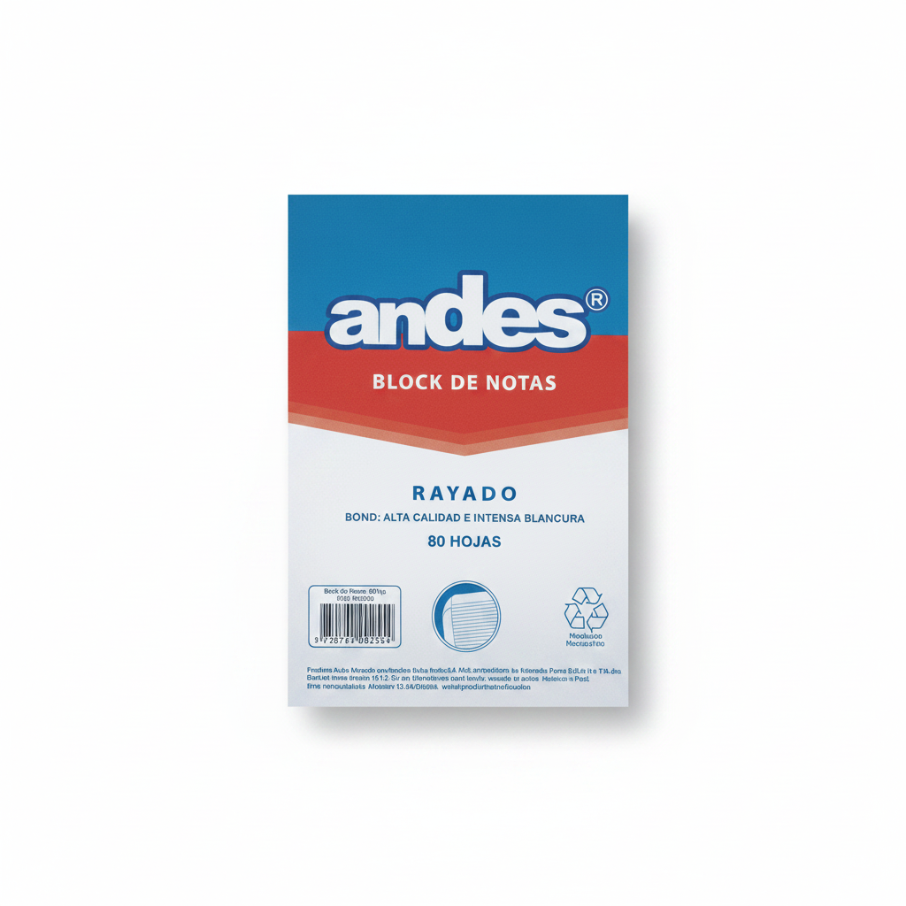 BLOCK DE NOTAS ANDES