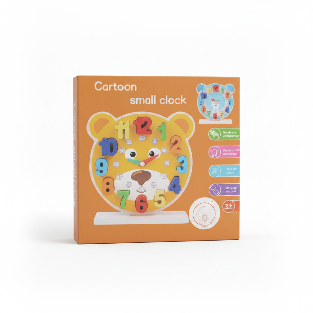 CARTOON SMALL CLOCK RELOJ DIDACTICO