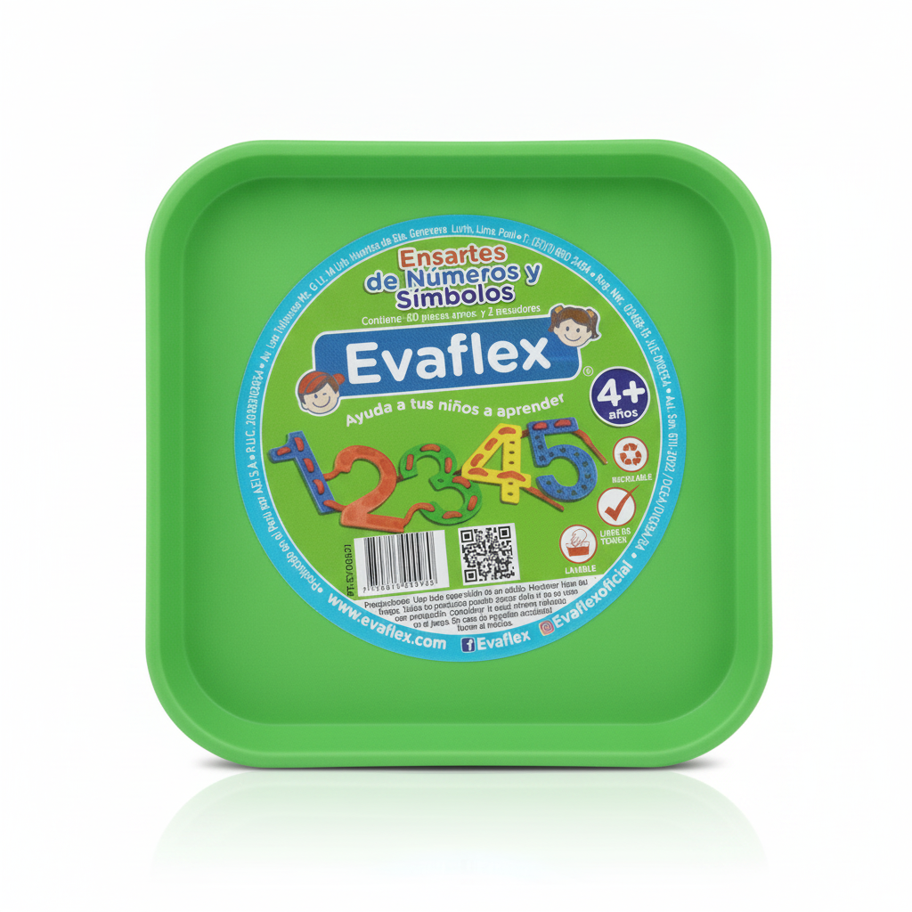 ENSARTES NUMEROS Y SÍMBOLOS EVAFLEX