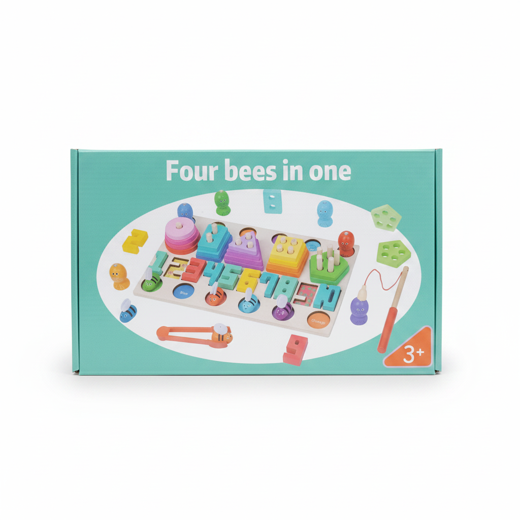FOUR BEESIN ONE PLANTADO CON NUMEROS