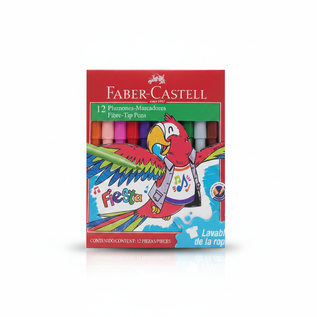 PLUMONES FIESTA X 12 FABER CASTELL
