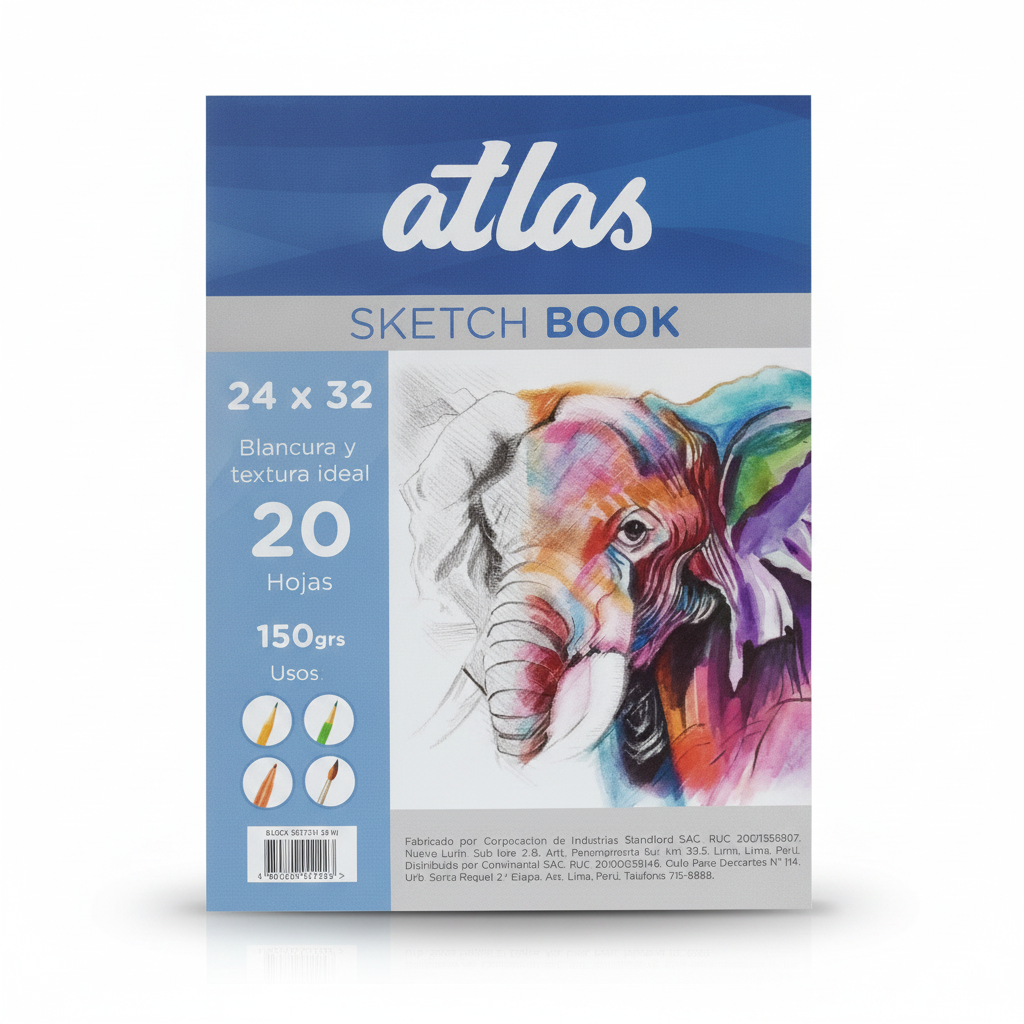 SKETCH BOOK ENCOLADO ATLAS