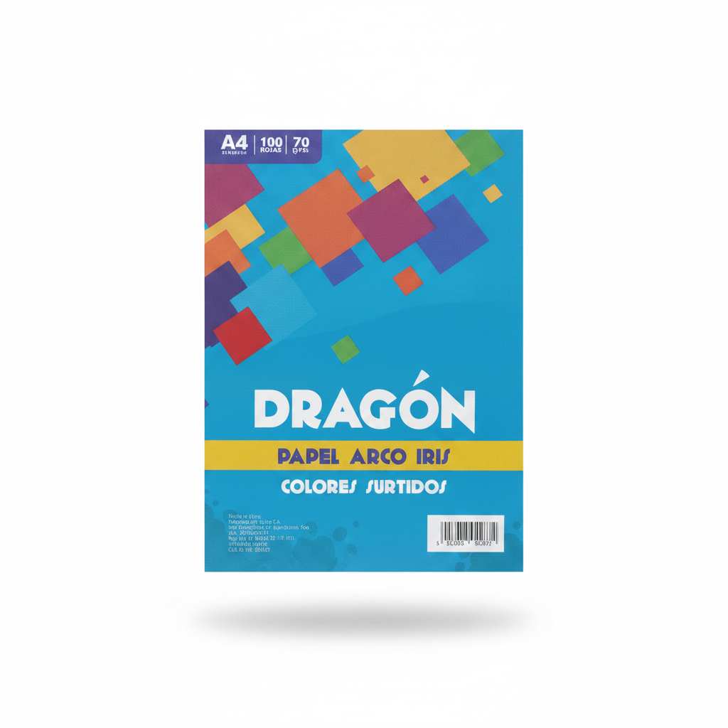 PAPEL ARCOIRIS X 100 DRAGON