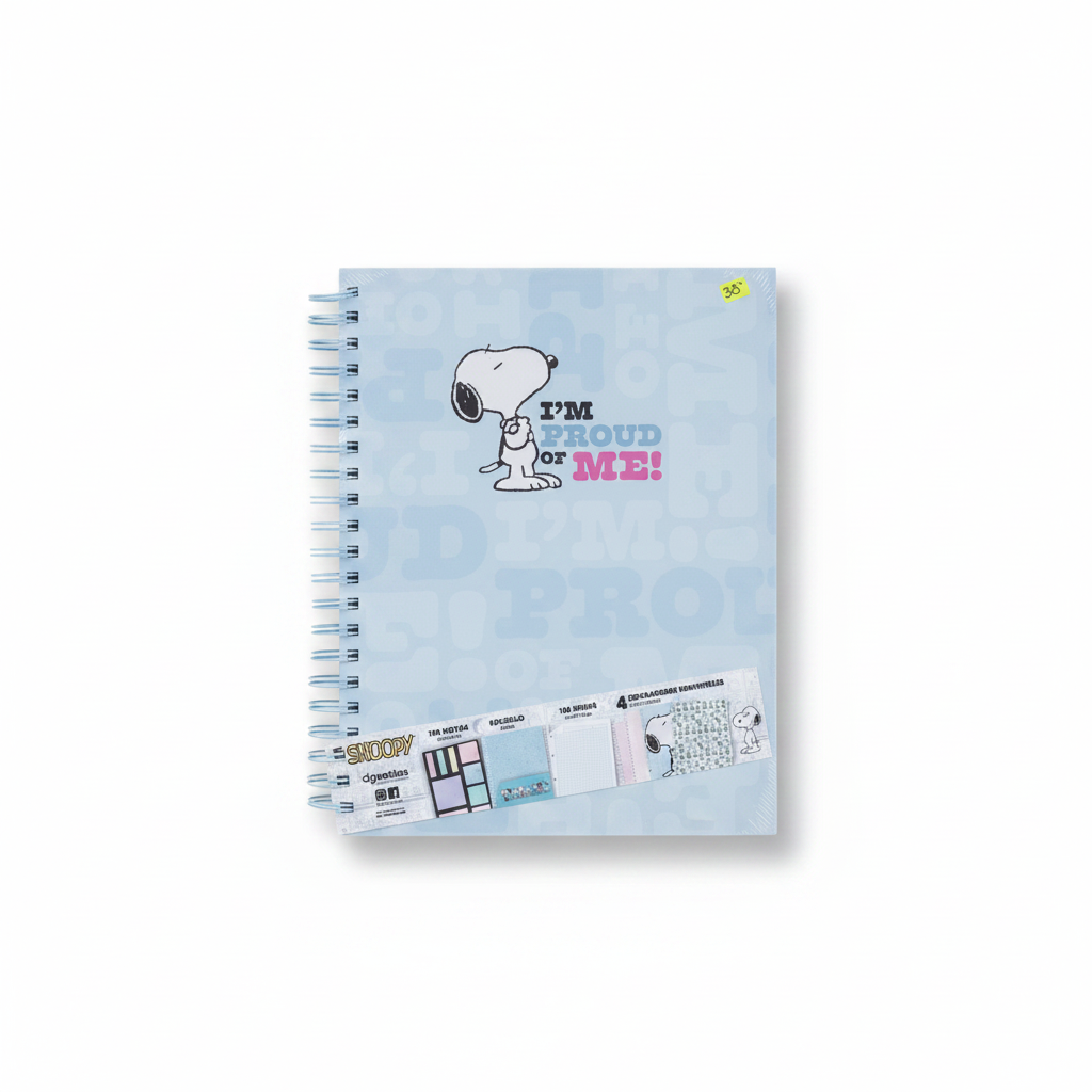 CUADERNO ANILLADO A4 SNOOPY
