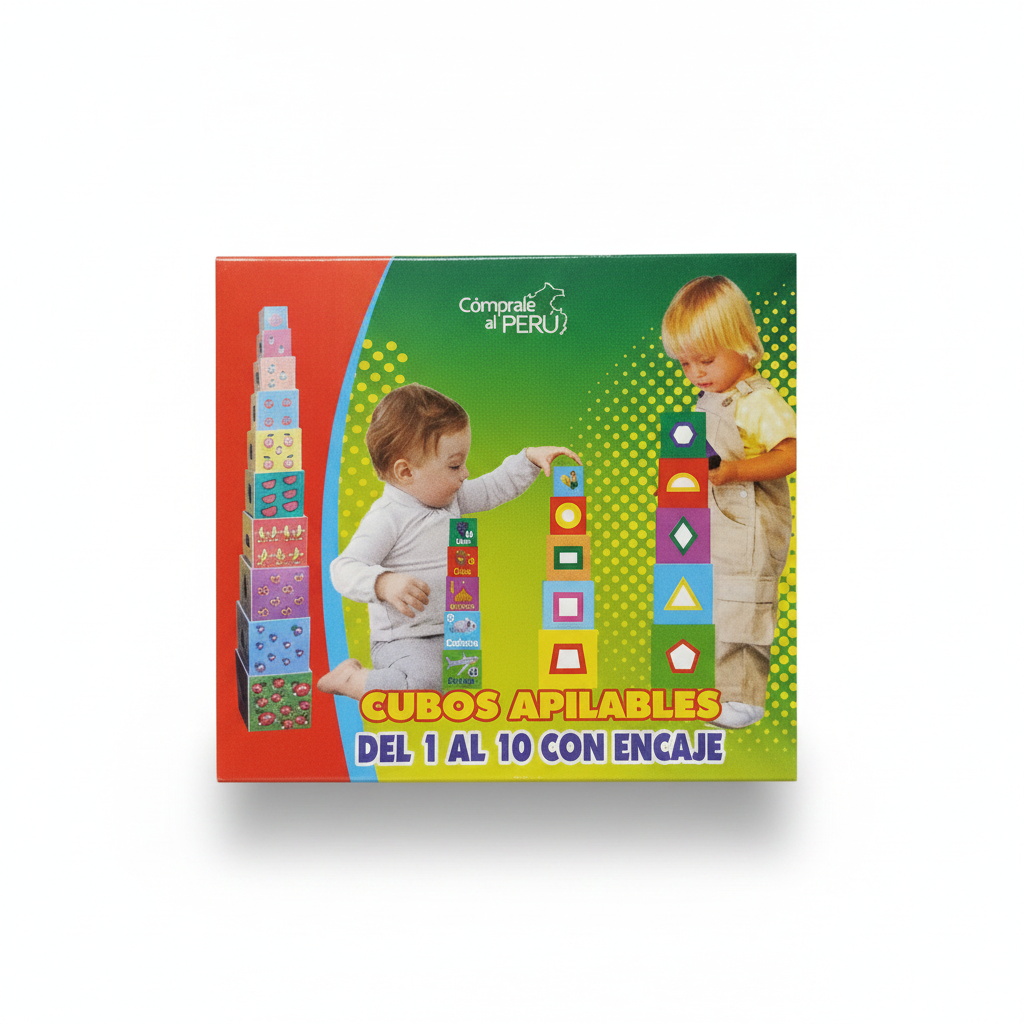 CUBOS APILABLES DE MADERA