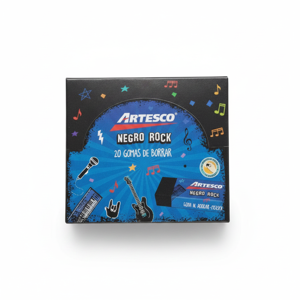 BORRADOR NEGRO ARTESCO X 20
