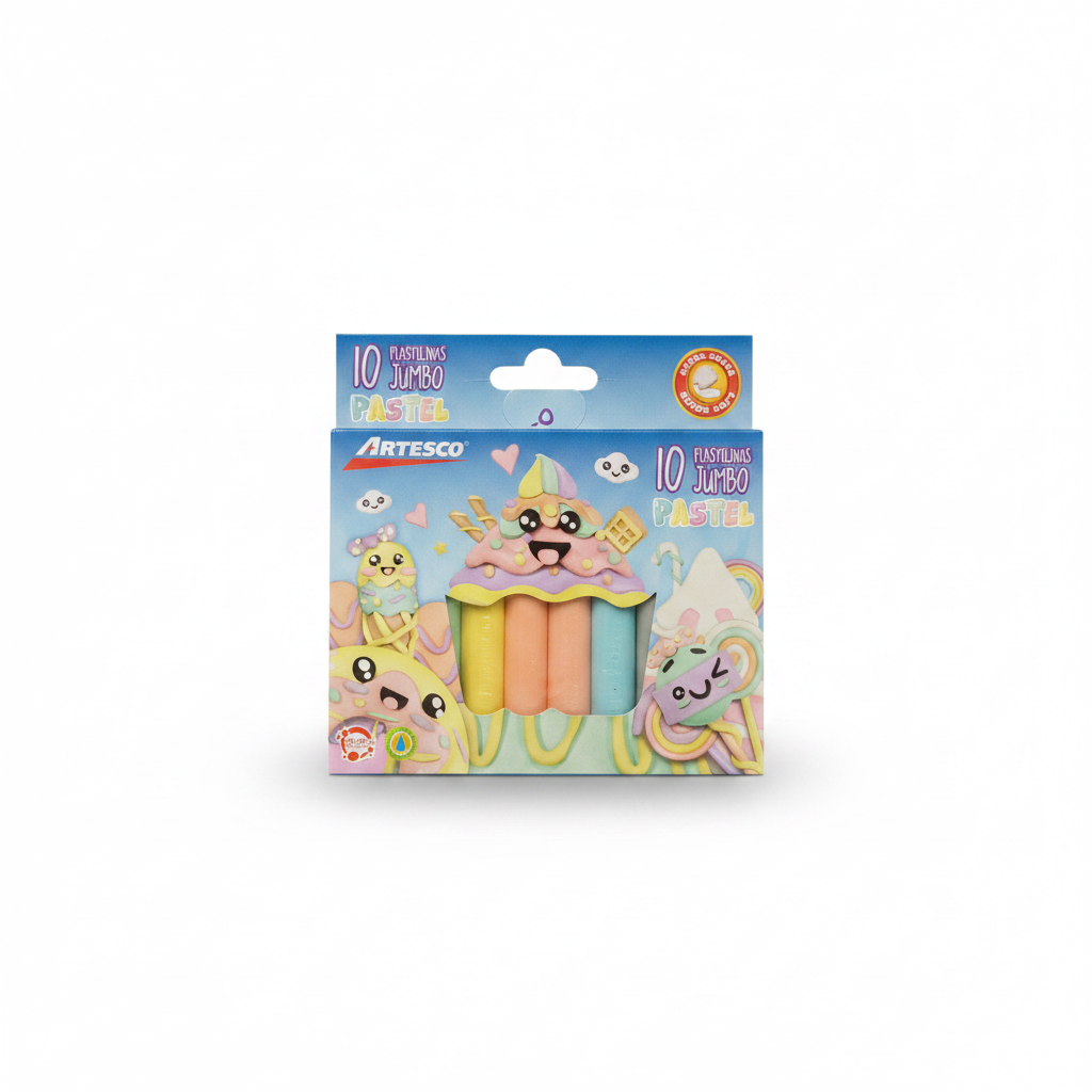 PLASTILINA JUMBO PASTEL ARTESCO