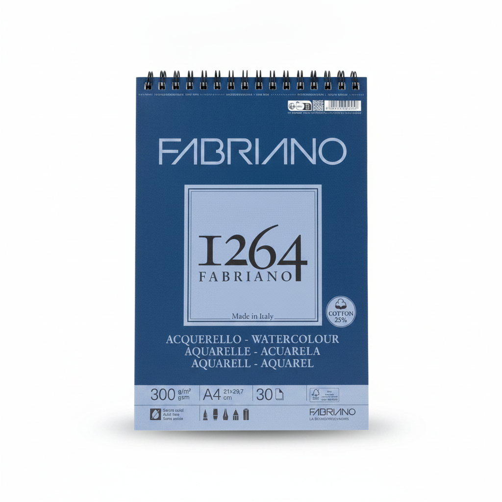 FABRIANO 1264 BLOCK 300GR PARA ACUARELA
