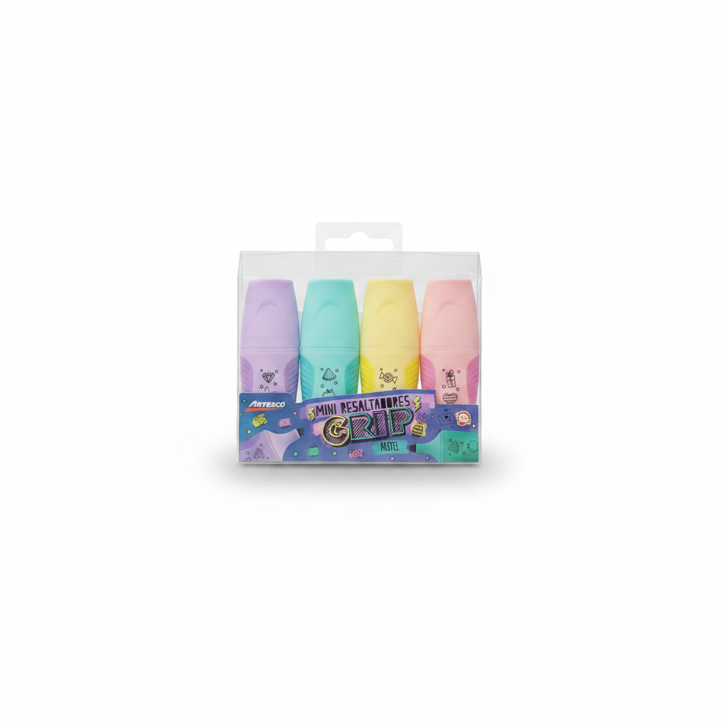 MINIRESALTADOR GRIP PASTEL X 4 ARTESCO