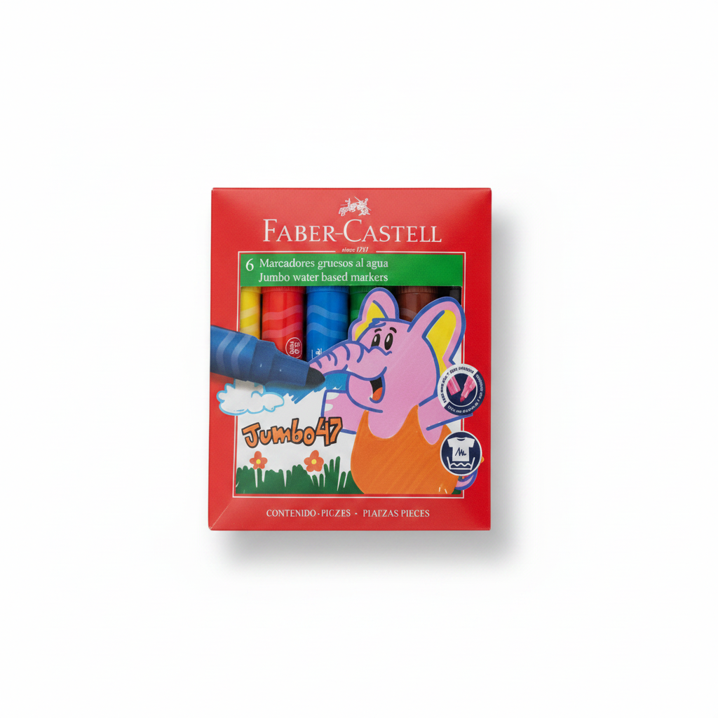 PLUMONES JUMBO 47 X 6 FABER CASTELL