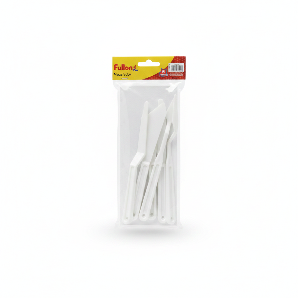 ESPATULAS DE PLASTICO X 6