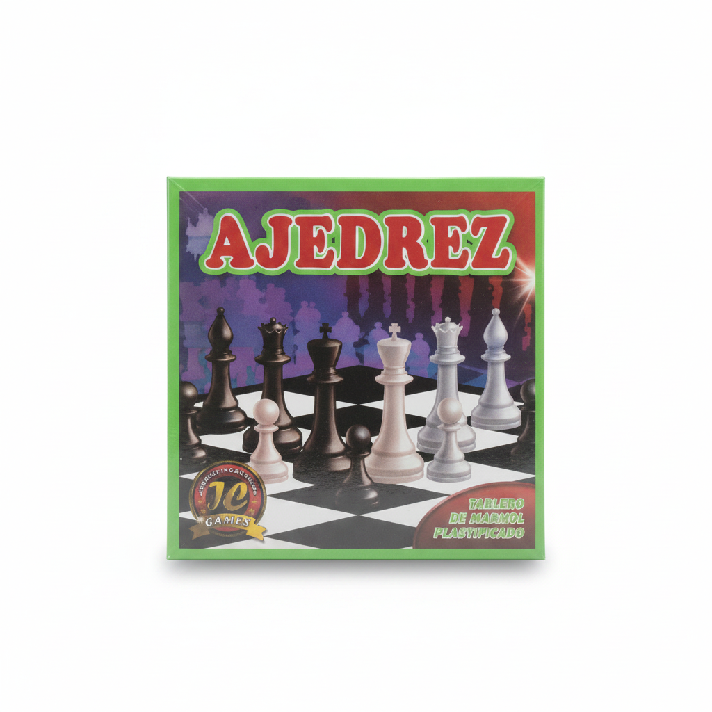 AJEDREZ CAJA VERDE CHICO