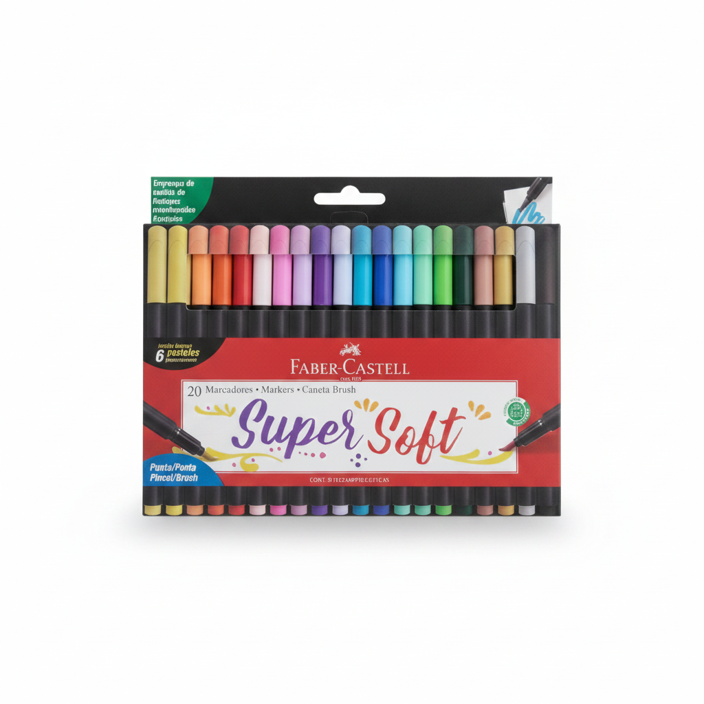 PLUMONES SUPER SOFT X 20 FABER CASTELL