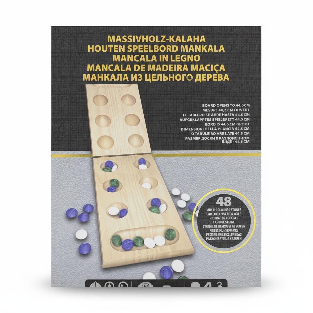 SOLID WOOD MANCALA