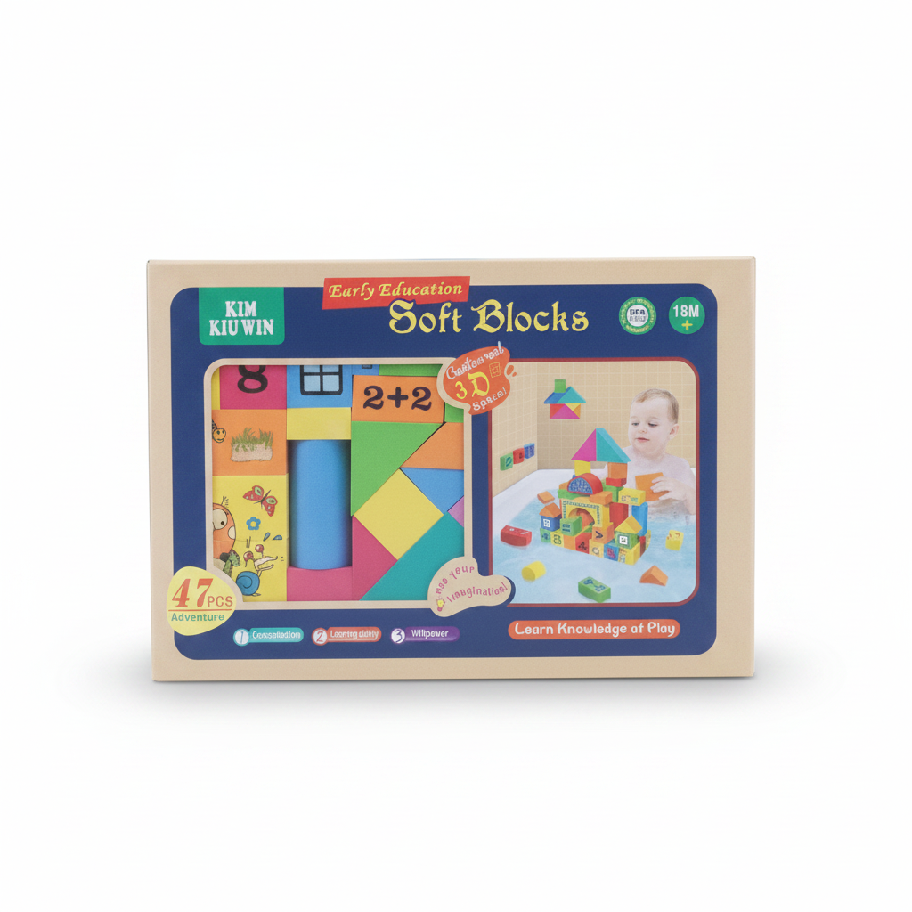 SOFT BLOCKS BLOQUES DE CONSTRUCCION MICROPOROSO X 47PZ