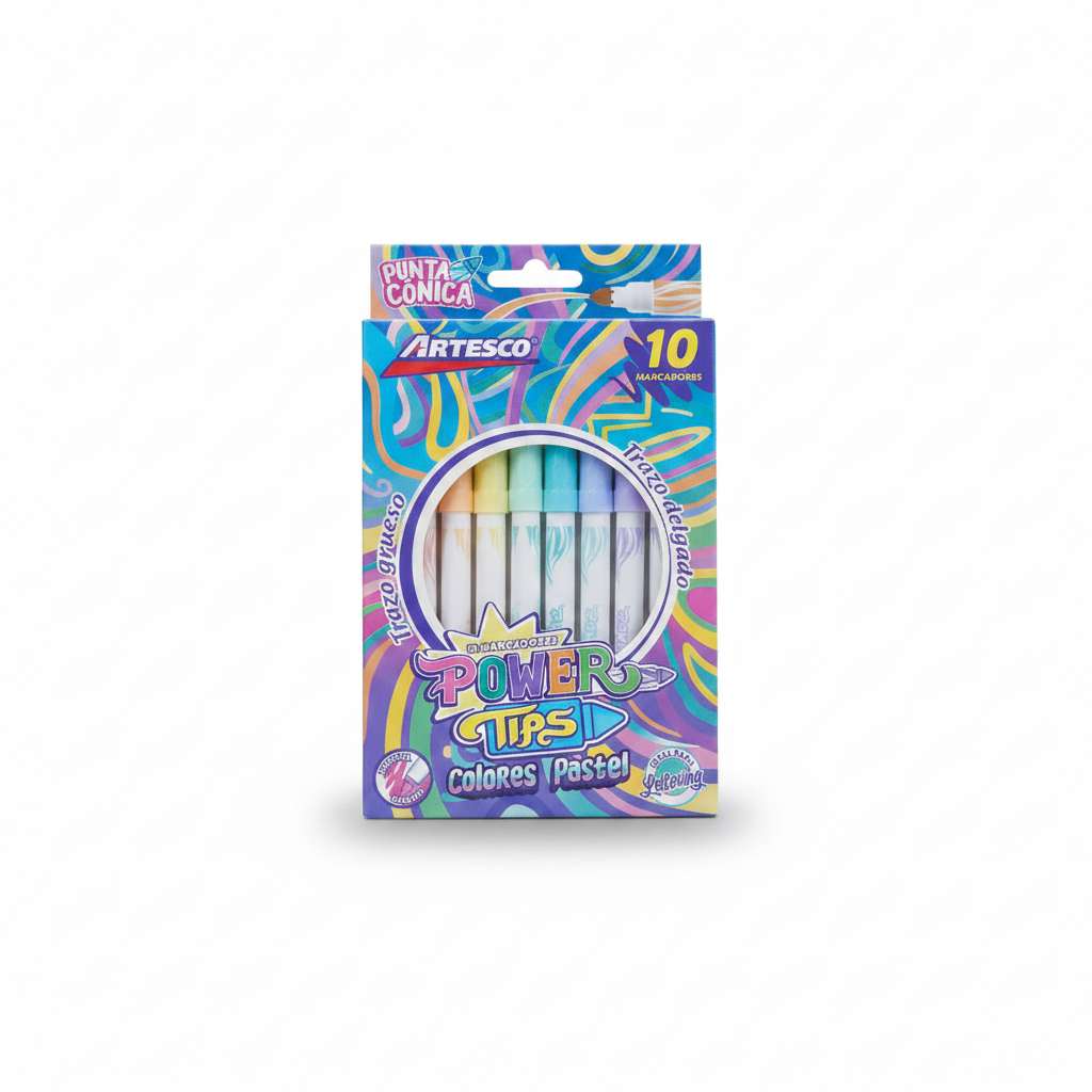 PLUMONES POWER TIPS X 10 ARTESCO
