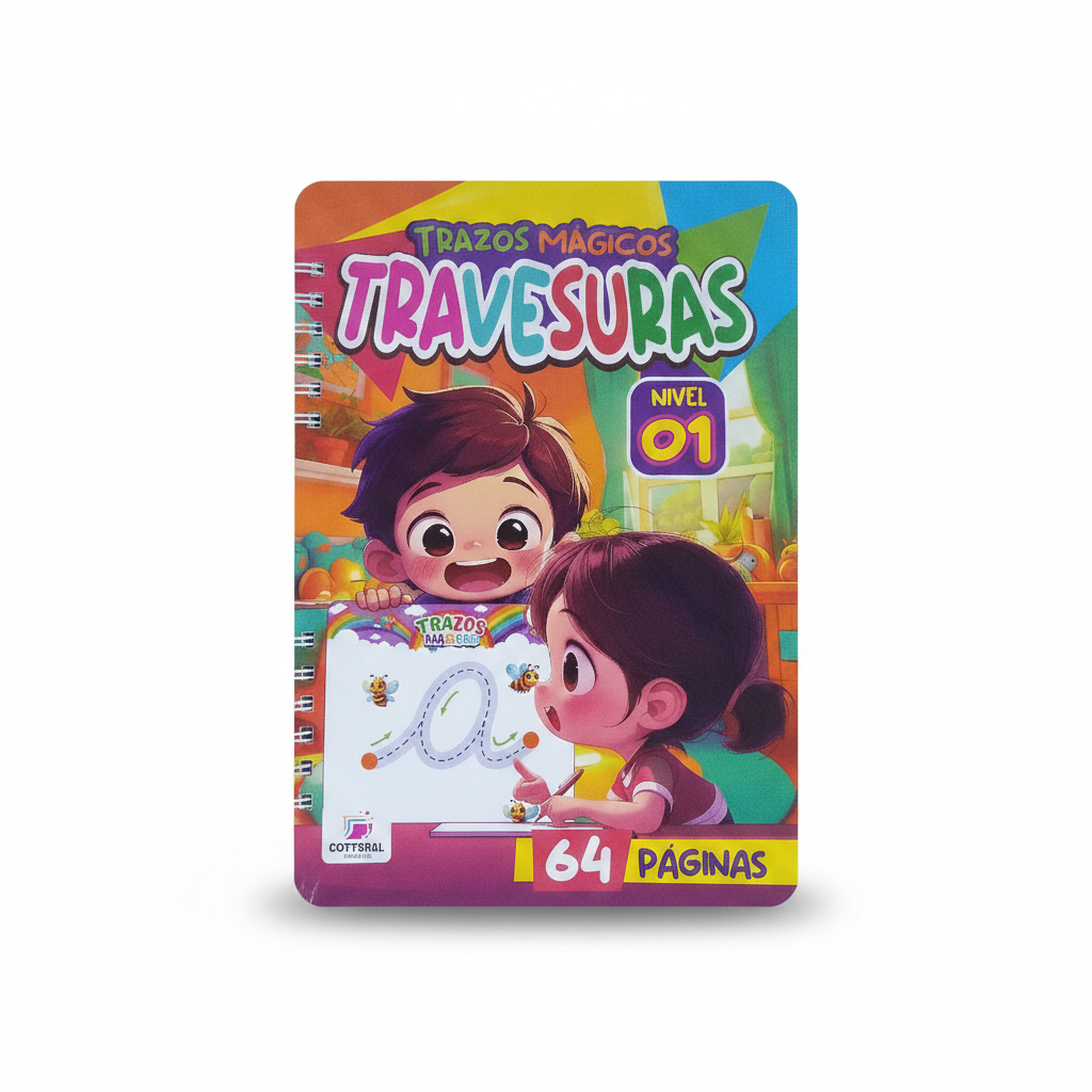 LIBRO PIZARRA ANILLADA TRAVESURAS X 64 COTTBELL