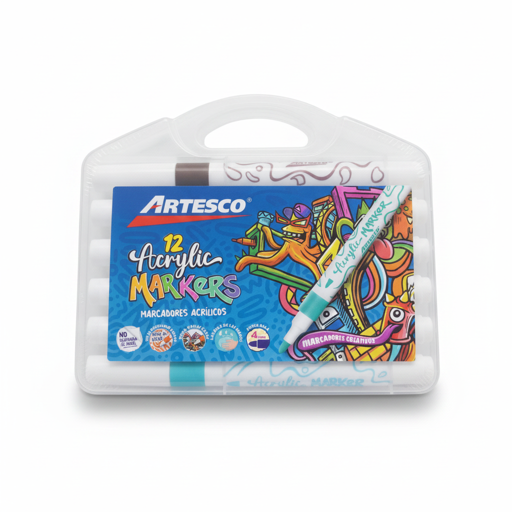 ACRYLIC MARKERS X 12 ARTESCO