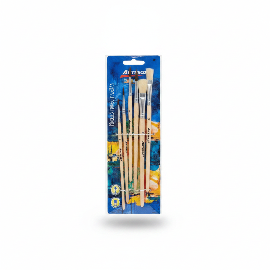 SET DE PINCELES X 6 ARTESCO