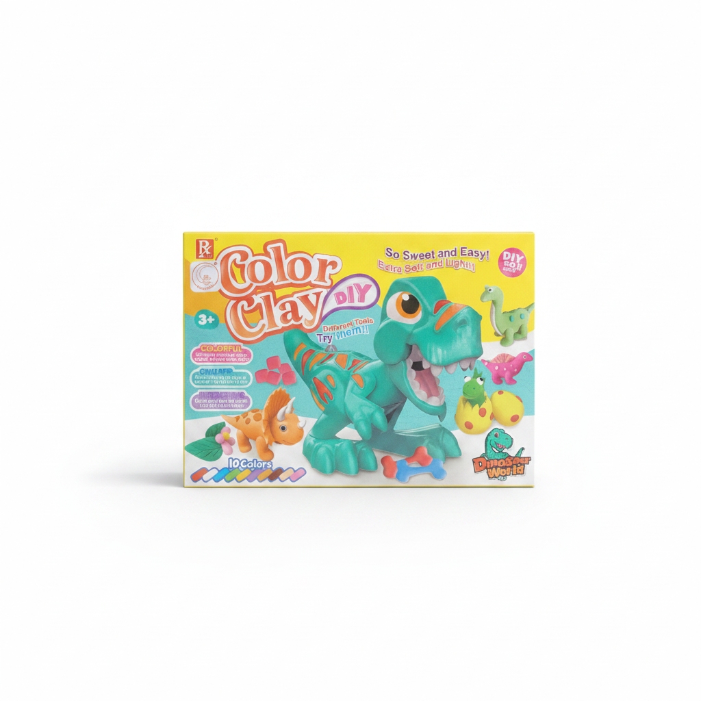COLOR CLAY PLASTILINA DINOSAURIO