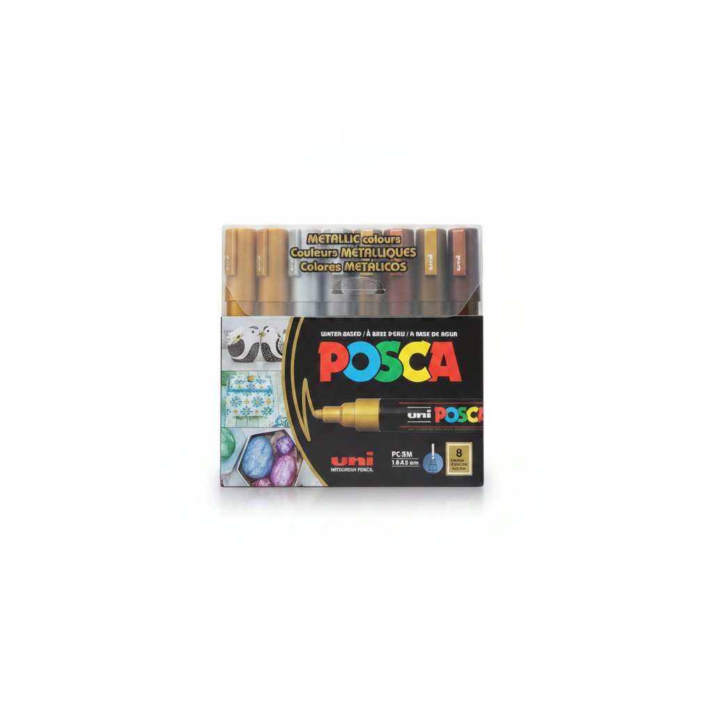 POSCA 5M X 8 METALICOS