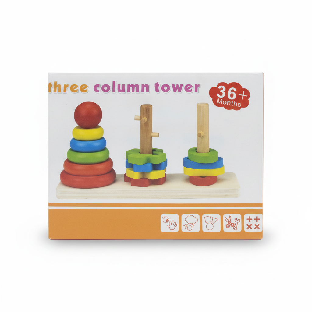 RAINBOW THREE COLUMN TOWER