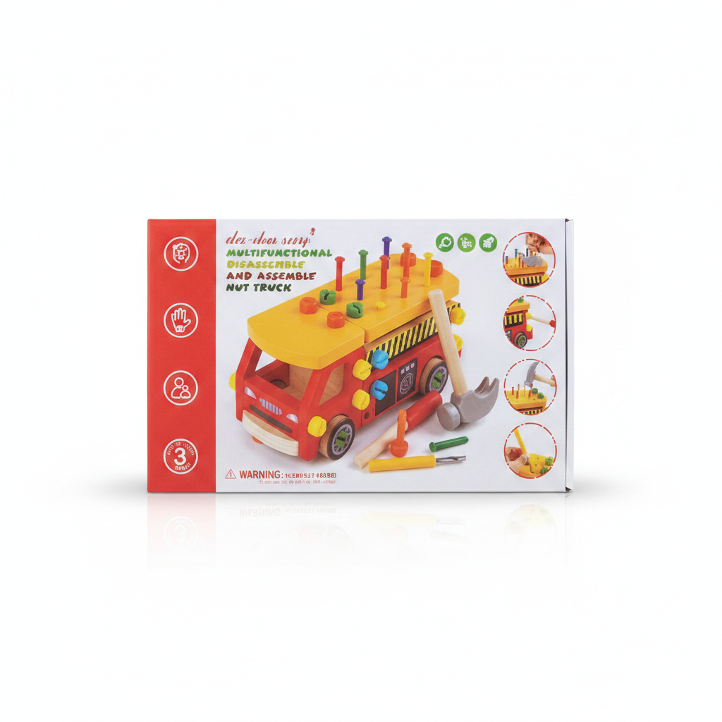 MULTIFUNCTIONAL CARRO DE HERRAMIENTAS MADERA