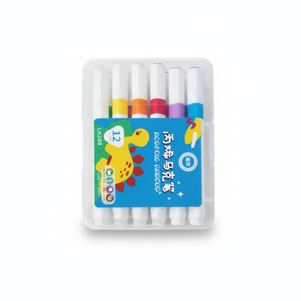 ACRYLIC MARKER LK288 PLUMONES TIZA X 12