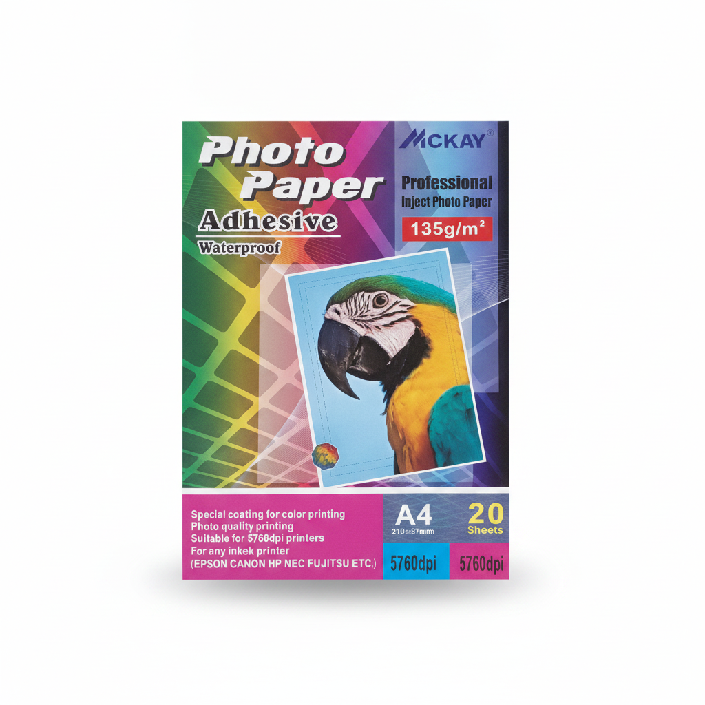 PAPEL FOTOGRAFICO ADHESIVO X 20H
