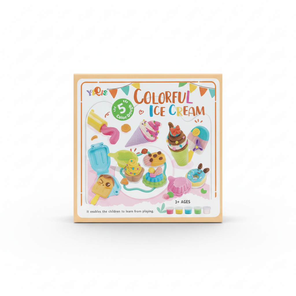 COLORFUL ICE CREAM PLASTILINA HELADO