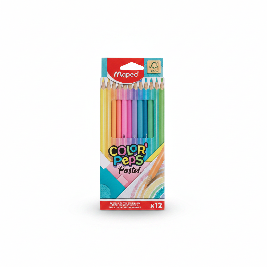 COLOR PEPS PASTEL X 12 MAPED
