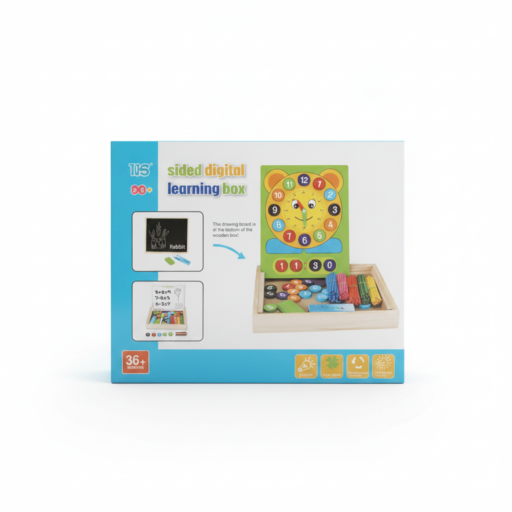 THREE SIDED DIGITAL CLOCK