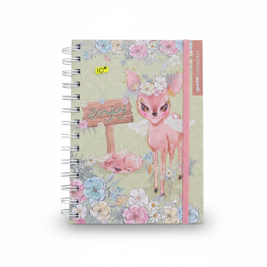 CUADERNO ANILLADO A5 CON LIGA