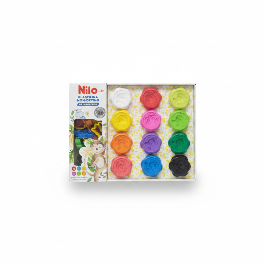 PLASTILINA NON DRING NILO X 12