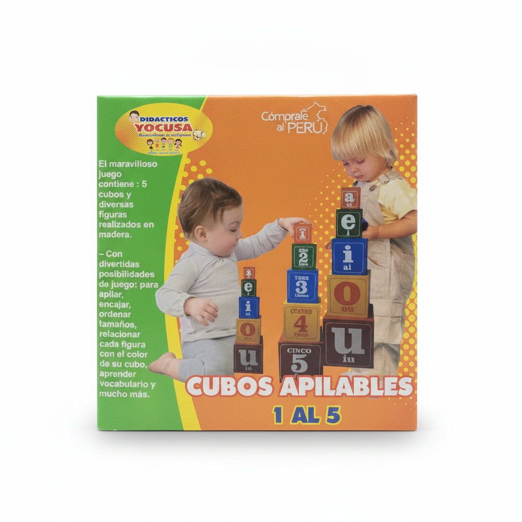 CUBOS APILABLES DE MADERA